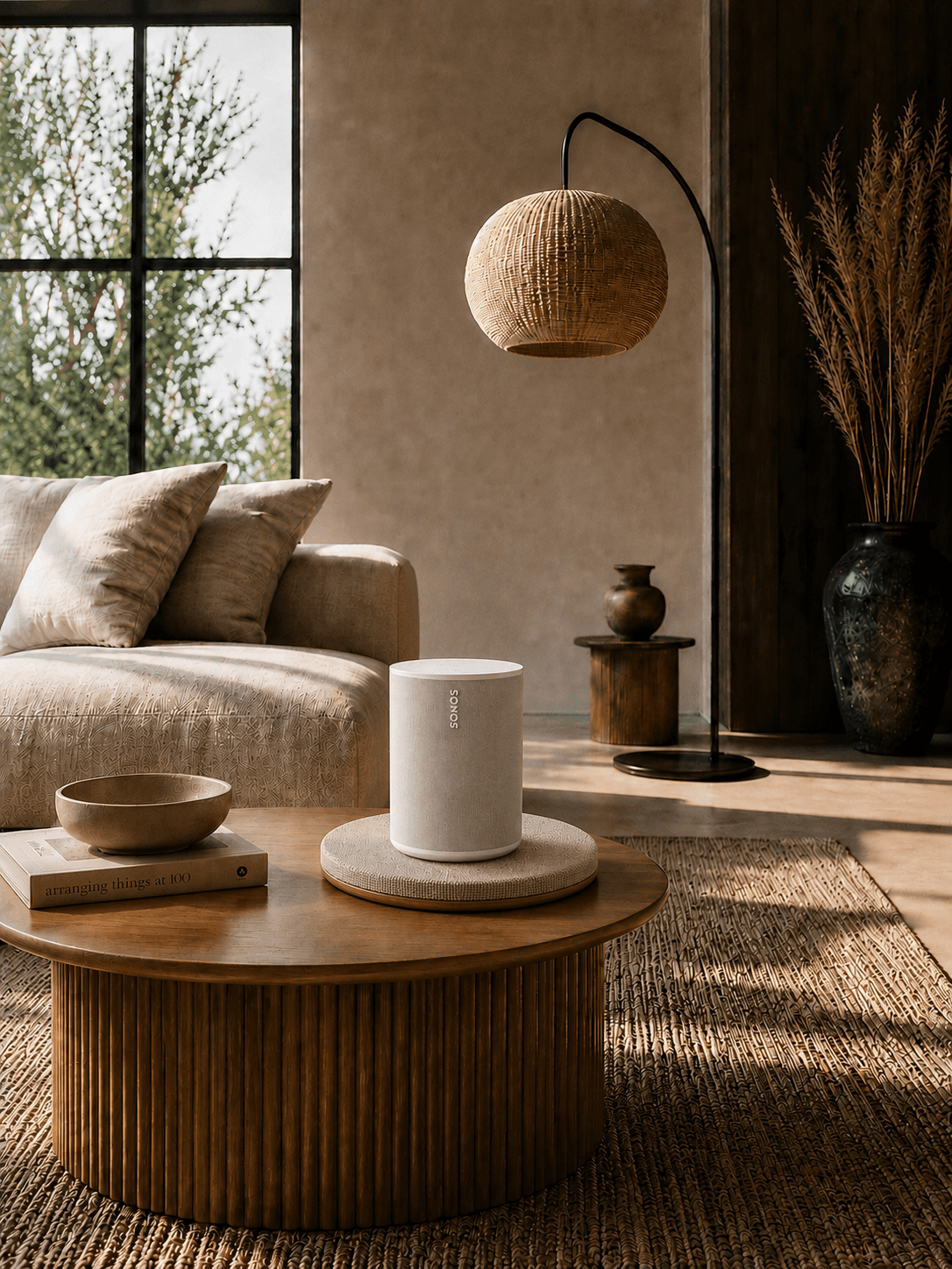 KAIO Speaker Pad in a warm modern interior